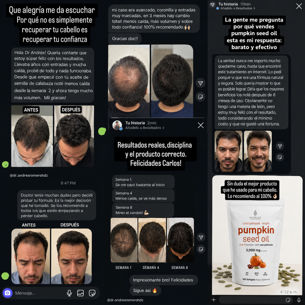 Excalvo Cápsulas Clínicas de Crecimiento del Cabello