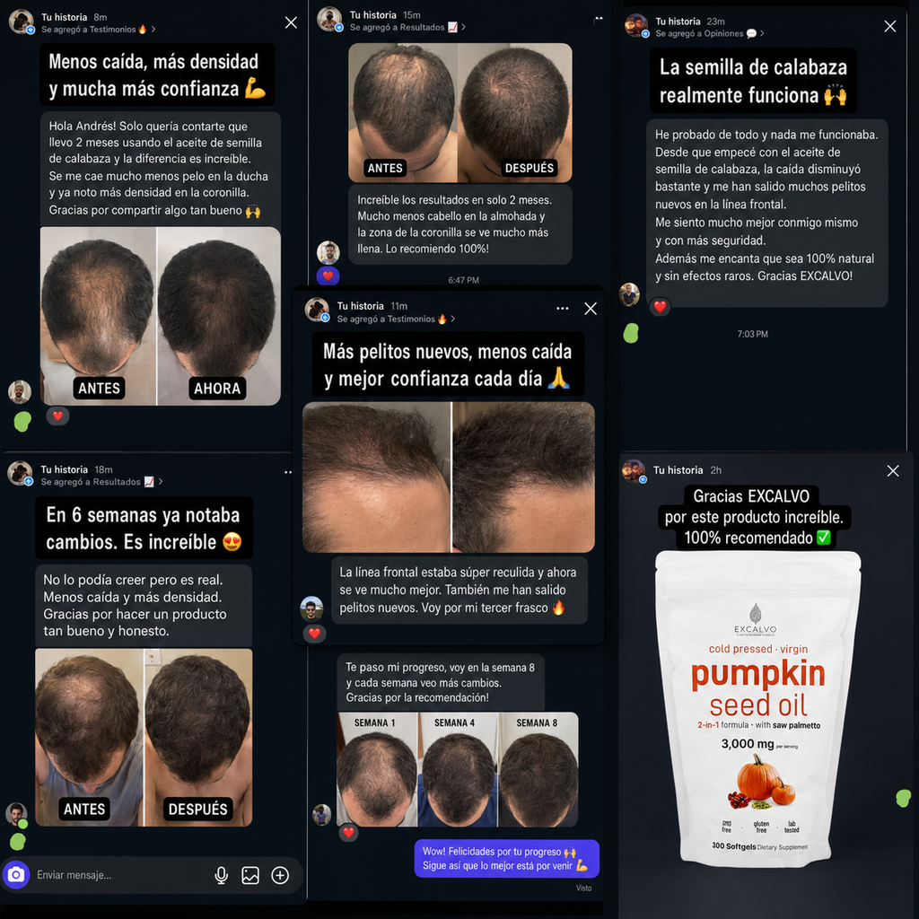 Excalvo Cápsulas Clínicas de Crecimiento del Cabello